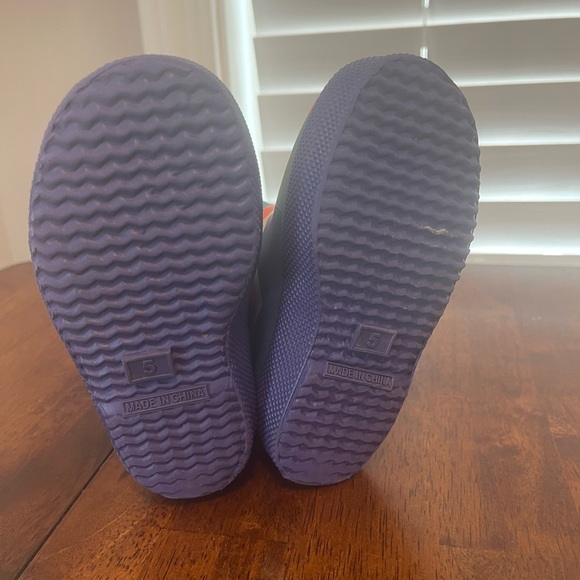 SOLD HUNTER BOOTS KIDS ELECTRIC STORM STRIPE UNISEX UK 5 US 6B/7G - Picture 5 of 5